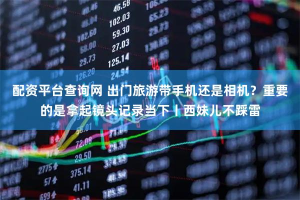 配资平台查询网 出门旅游带手机还是相机？重要的是拿起镜头记录当下丨西妹儿不踩雷